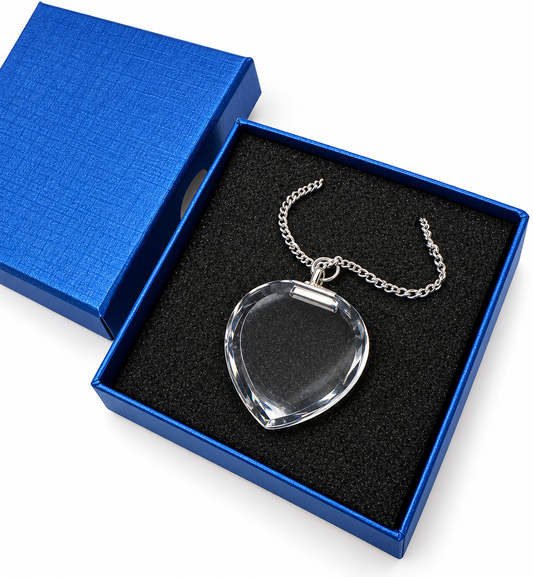 Heart Shaped K9 crystal necklace