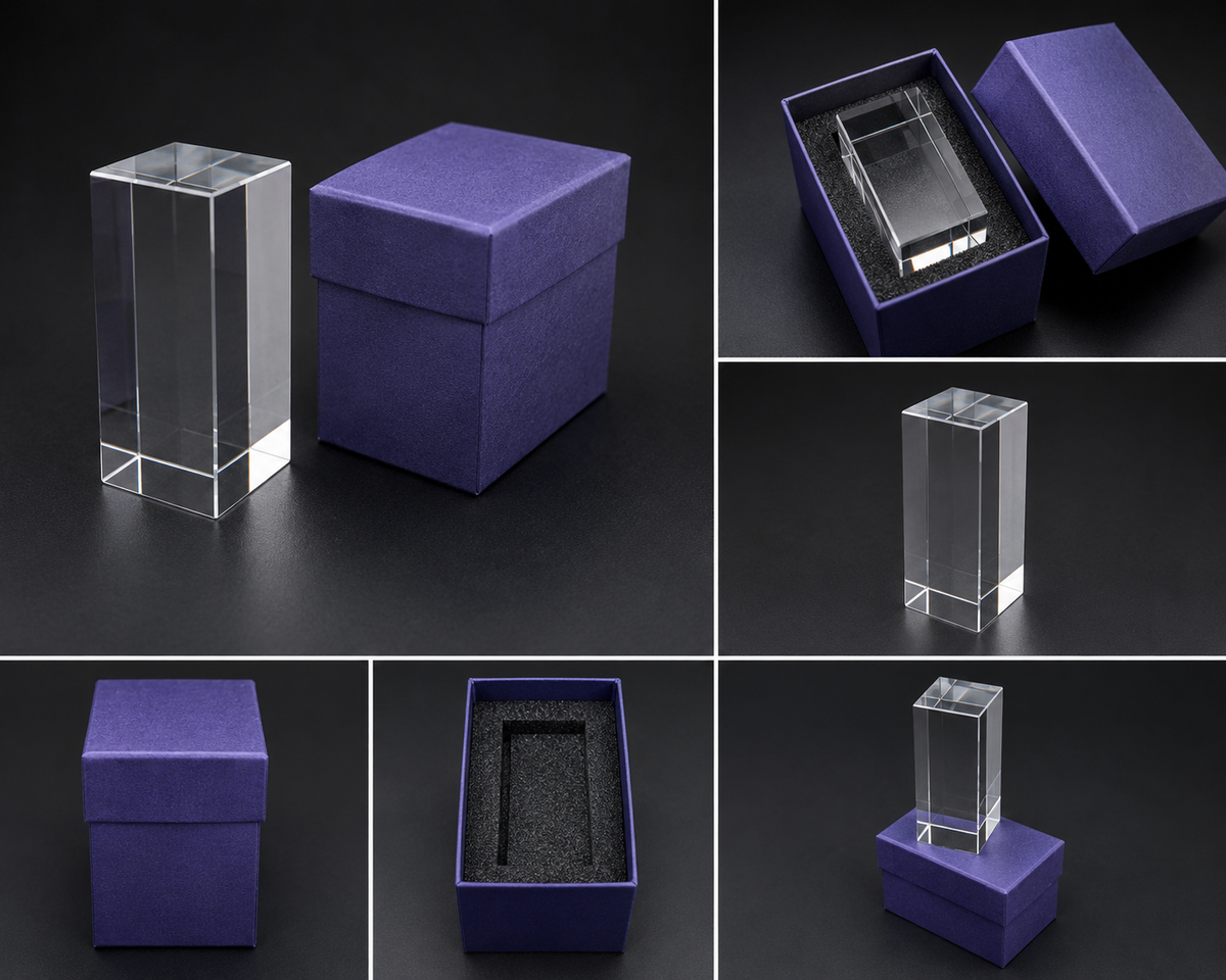 K9 60x60x90mm Crystal