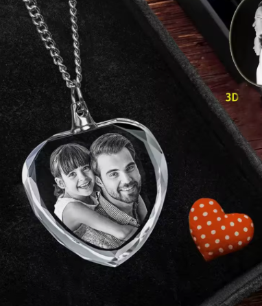 Heart Shaped K9 crystal necklace